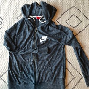 Gray Nike zipup sweatshirt